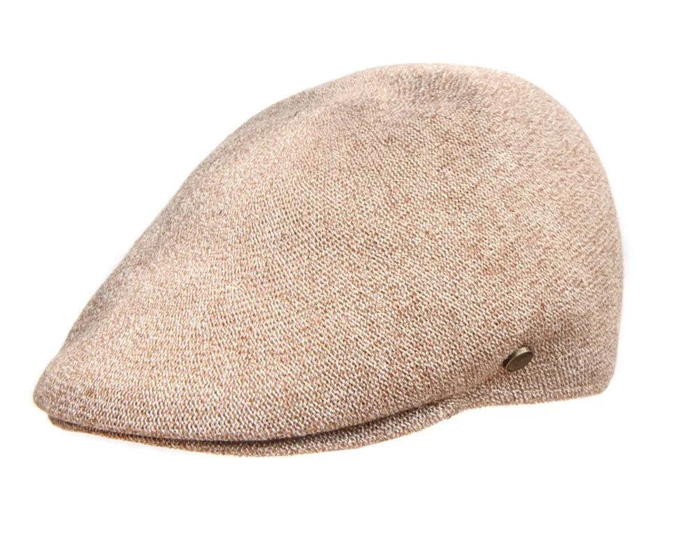 Avenel 'Tropical' Ivy Flat Cap in Tan