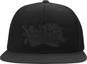 AVOIDING THE PUDDLE 'Logo' snapback - Black/Black