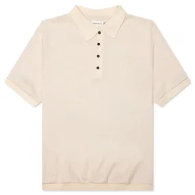 B-Summer Knit Polo Shirt - Bone