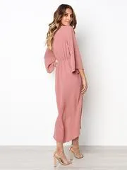 Bandage Fabala Long Sleeves Midi Dress