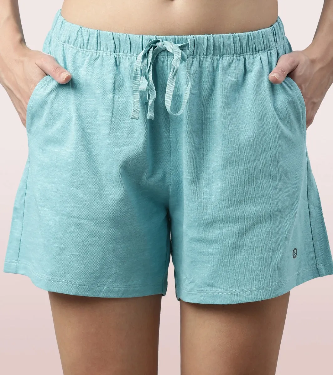 Basic Shorts | Mid-Thigh Length Jersey Shorts With Pockets