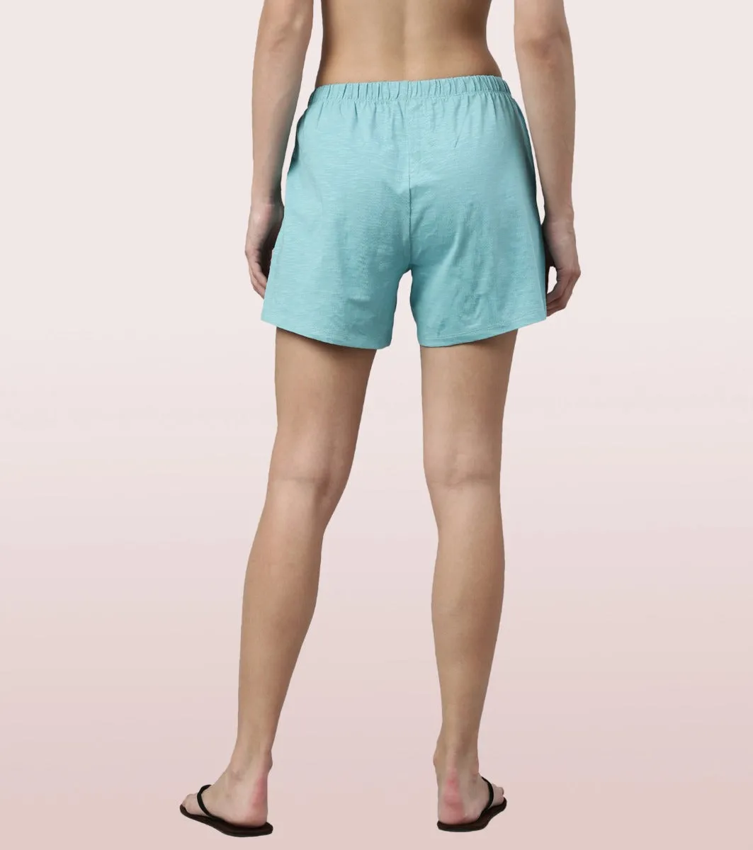 Basic Shorts | Mid-Thigh Length Jersey Shorts With Pockets