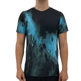 Black Blue Splash Men's T-shirt