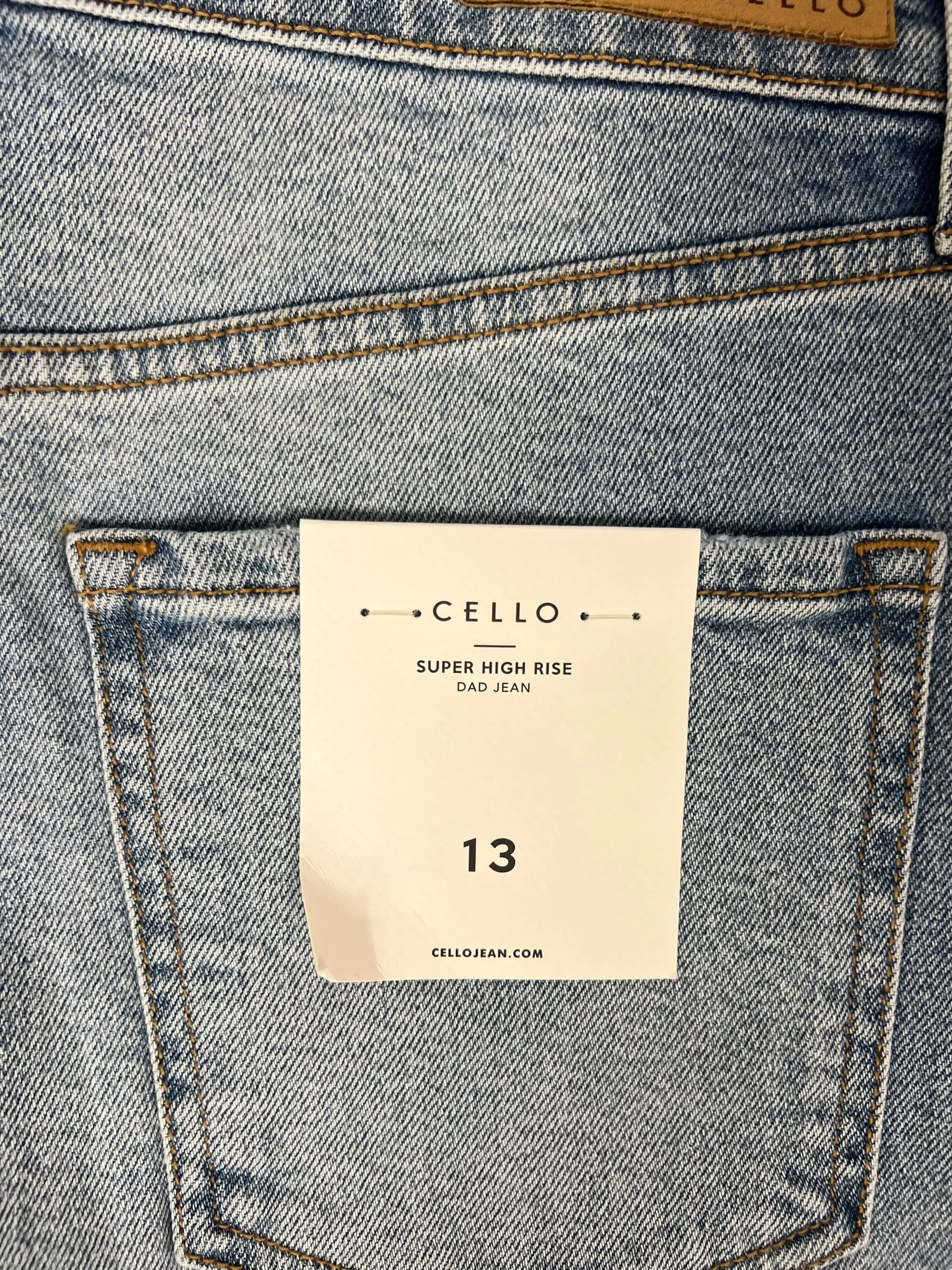 Blue Denim Jeans Straight Cmc, Size 12