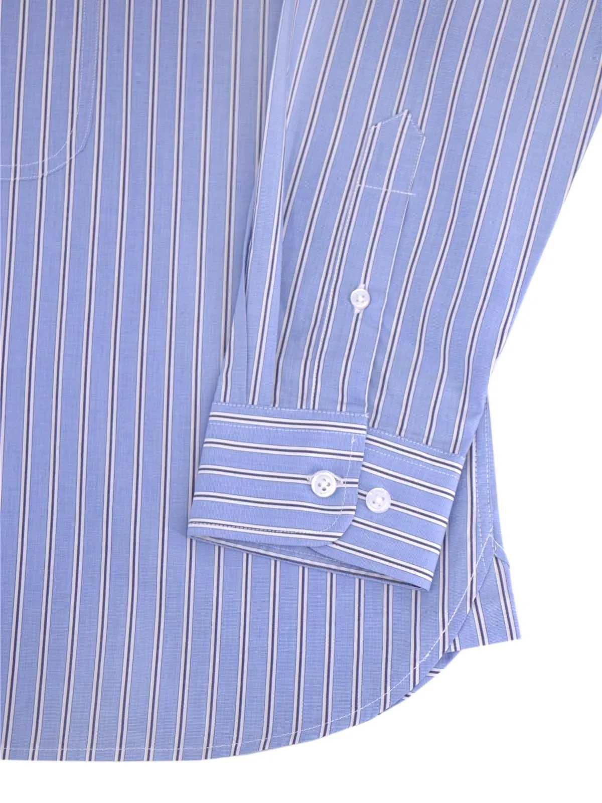 Blue Stripe 1940s Deluxe Club Collar Beaumont Shirt