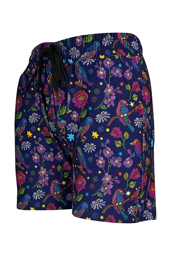 Botanical Birds Jogger Shorts