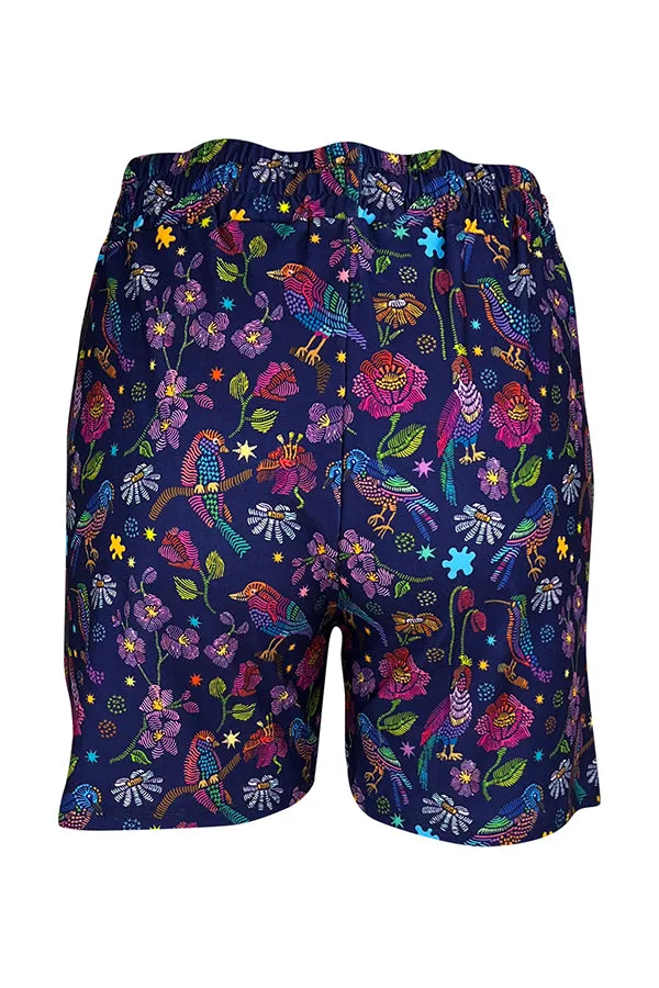 Botanical Birds Jogger Shorts