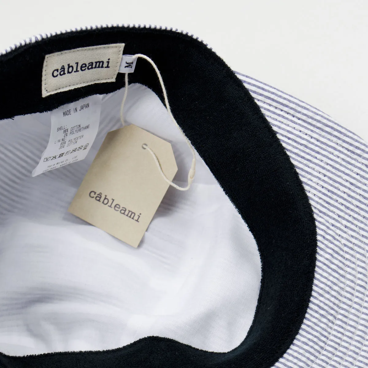 cableami - Seersucker Jet Cap - Navy Stripe