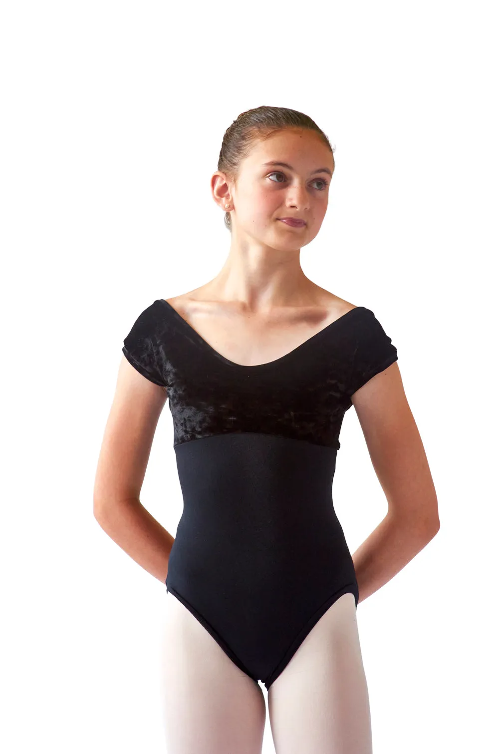 Cap Sleeve Empire Leotard