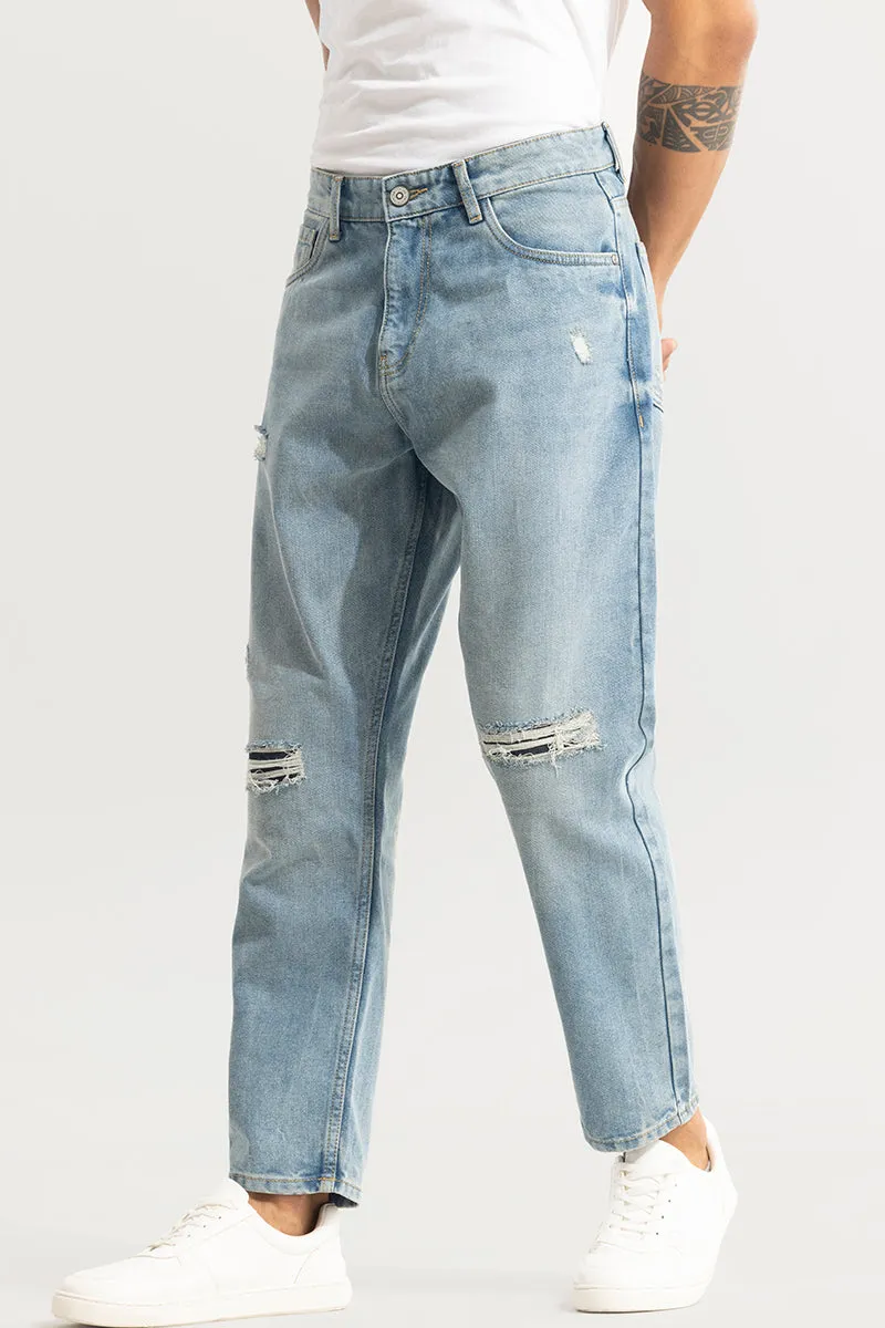 Castor Light Blue Baggy Jeans