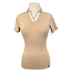 Cavallo Fenia Polo Shirt in Almond - Women's D 42 (US 14/XXL)