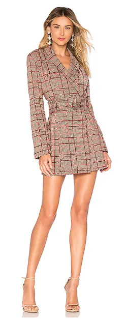 Checked Sequin Dress