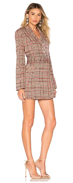 Checked Sequin Dress