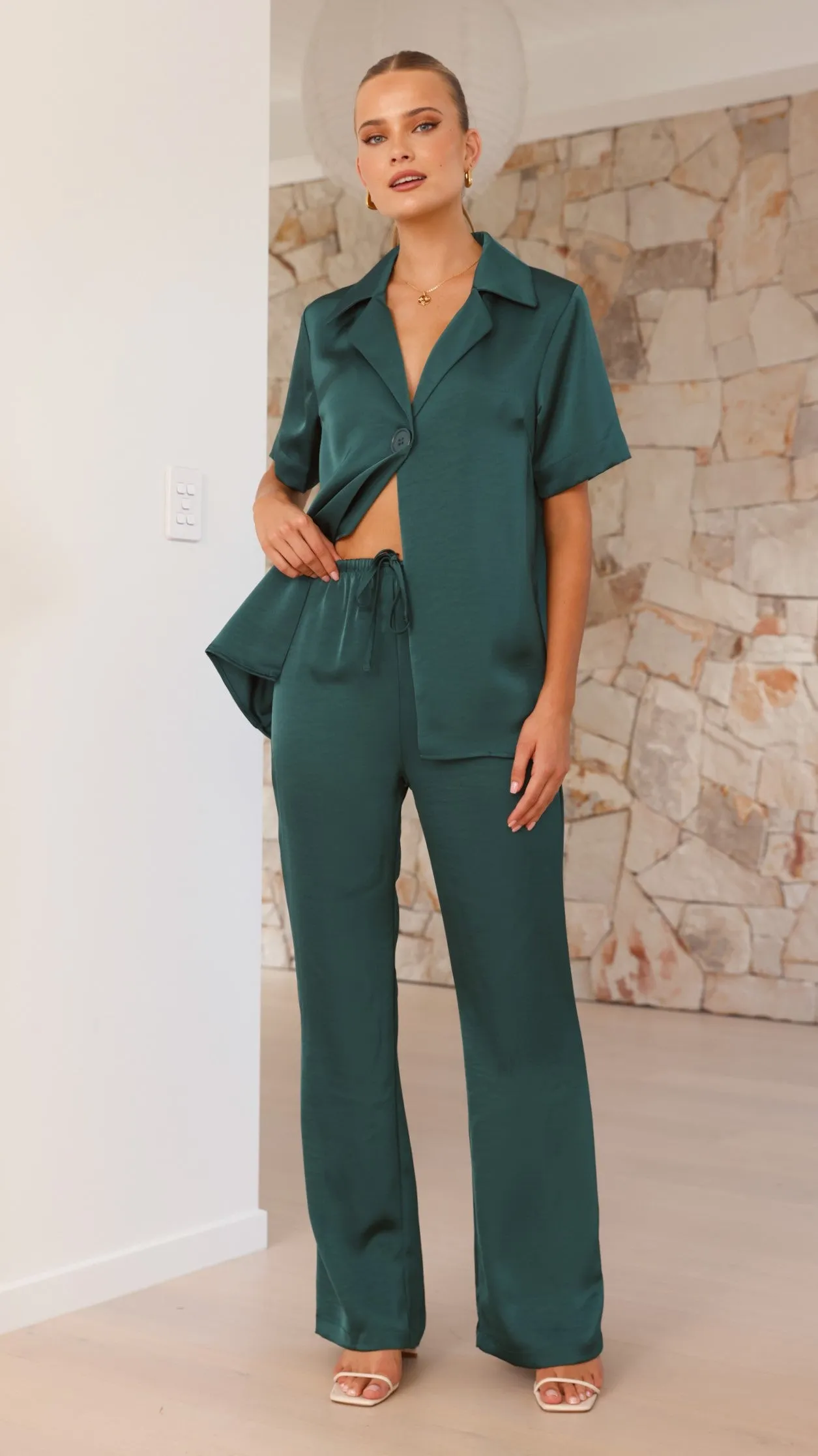 Courtney Pants - Emerald