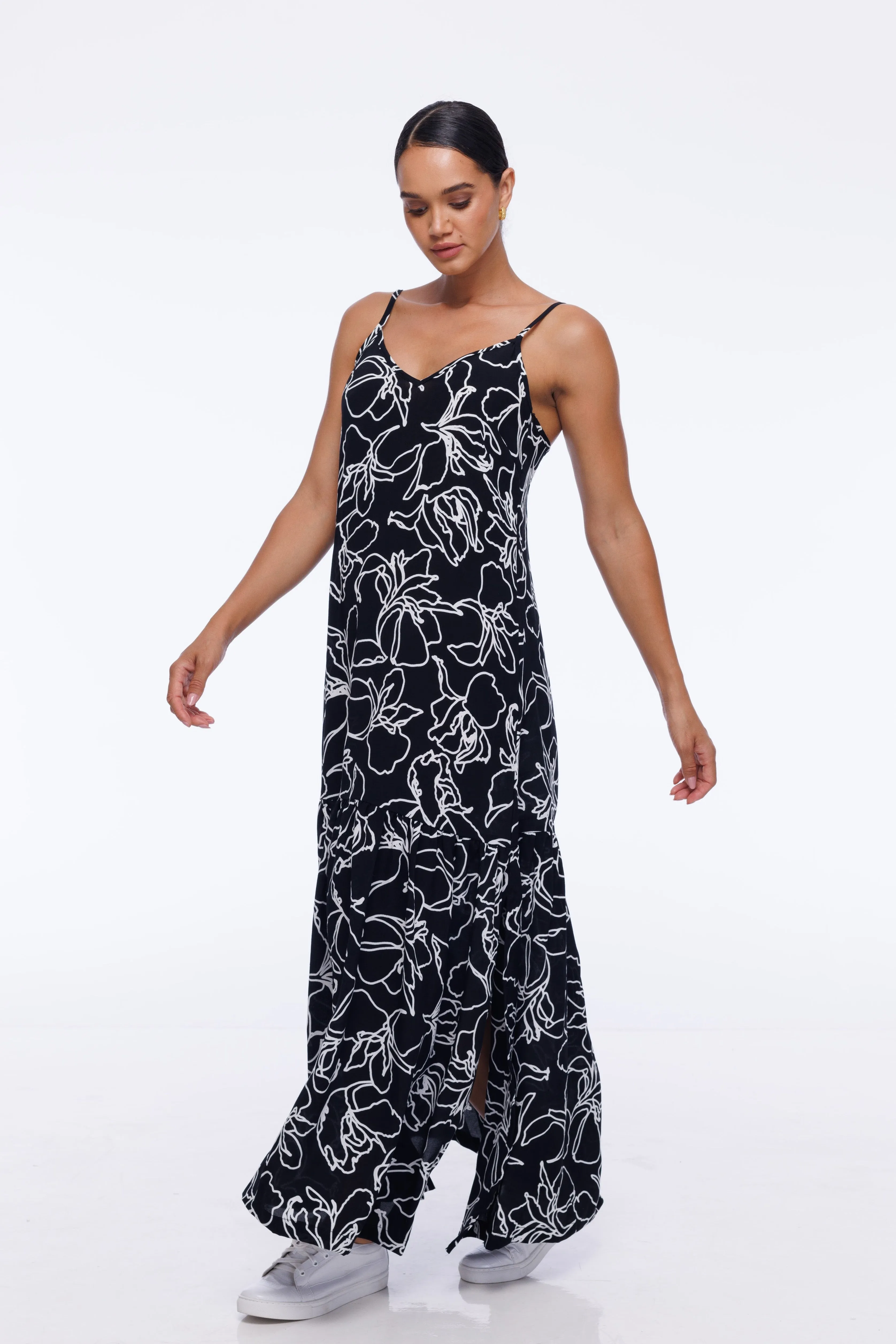 Dallas Maxi - Exclusive Black/White Print