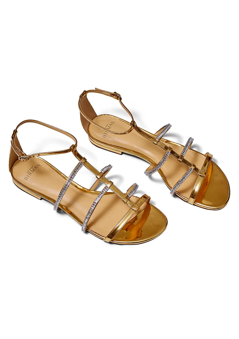 Elina Crystal Sandal Gold