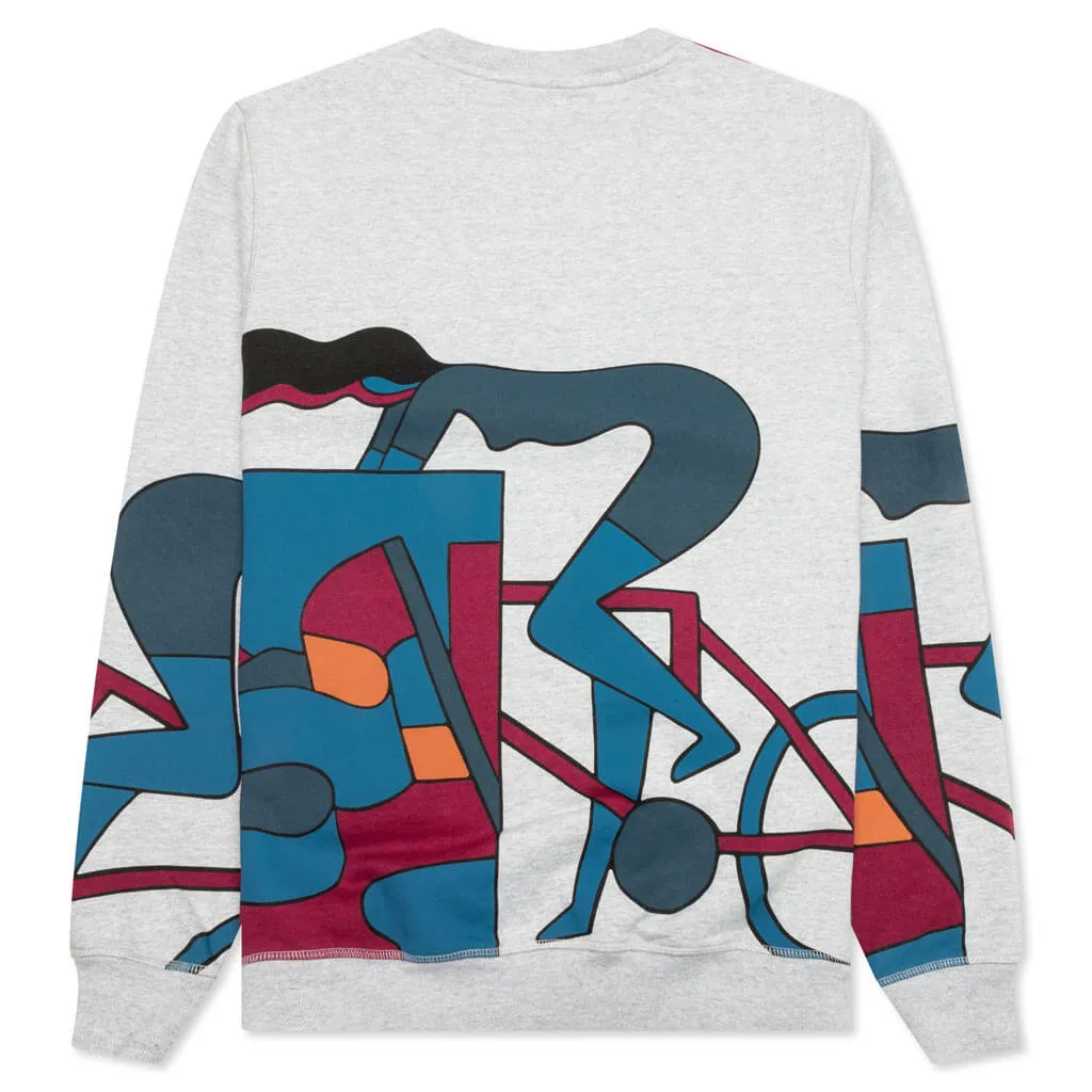 Etappe 17 Crew Neck Sweatshirt - Heather Grey