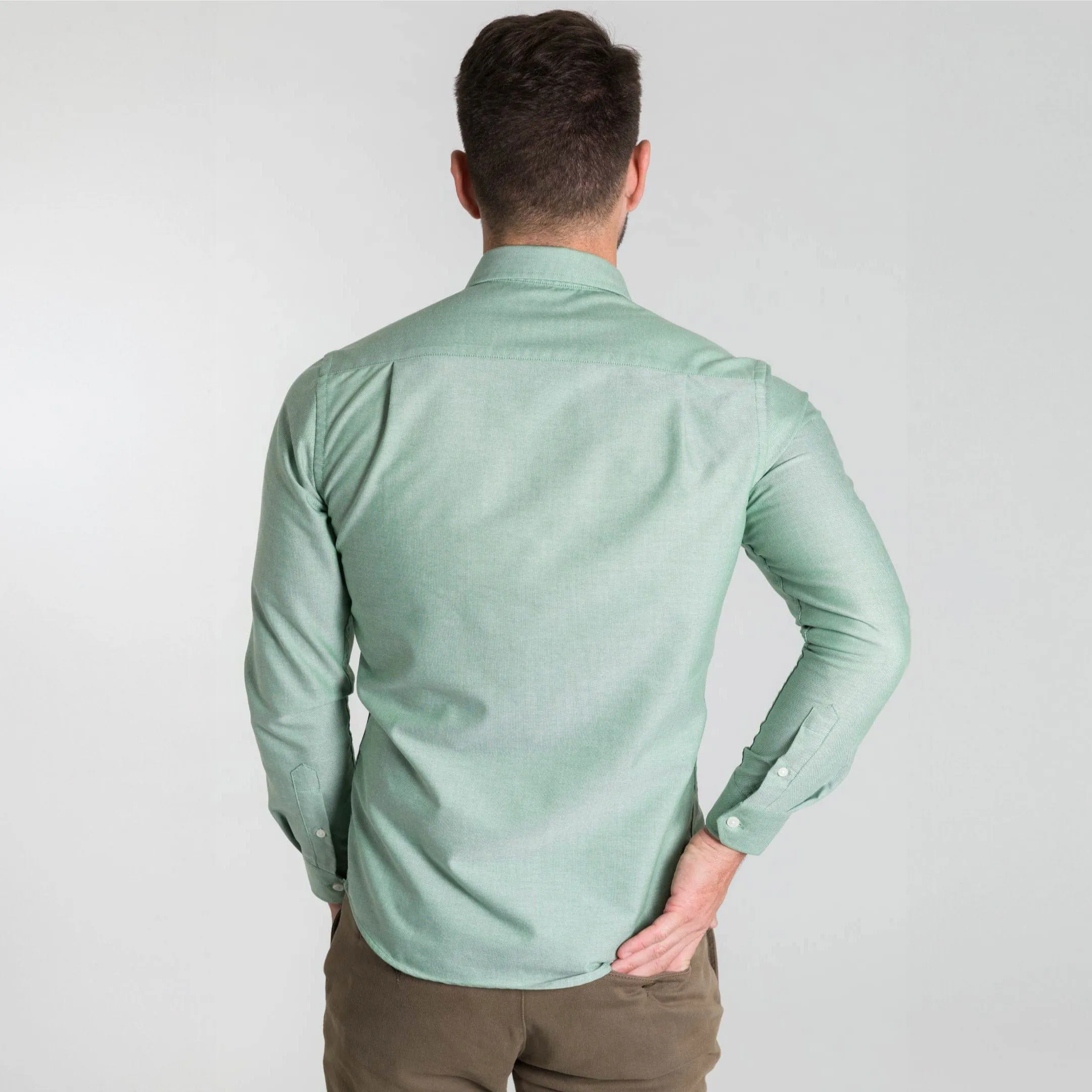 Faded Fern Oxford Wrinkle Free Shirt