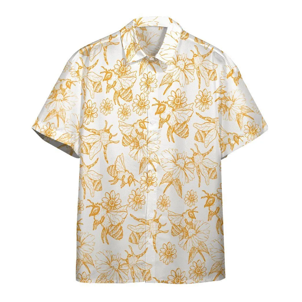 Gearhuman 3D Bees Hawaii Shirt