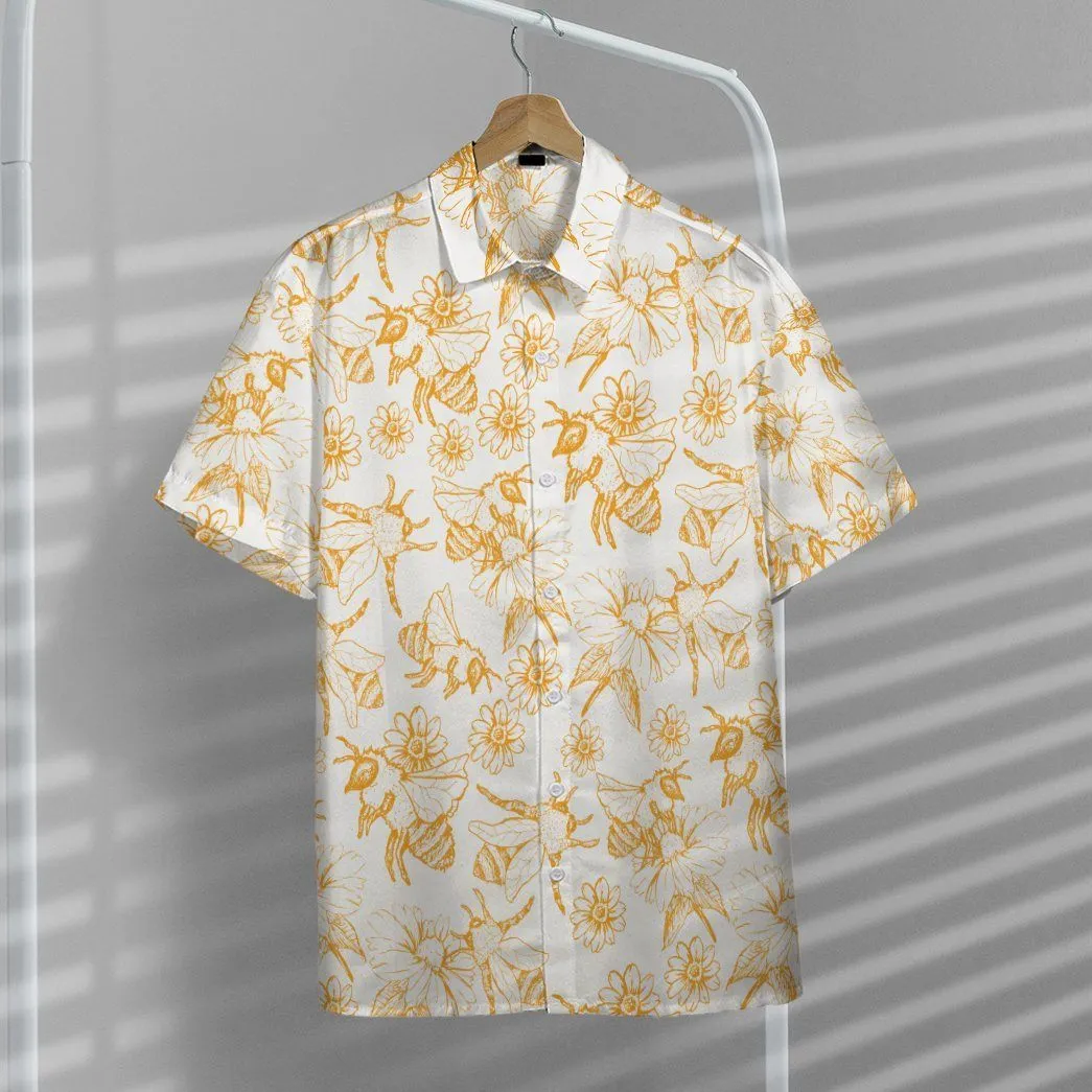 Gearhuman 3D Bees Hawaii Shirt