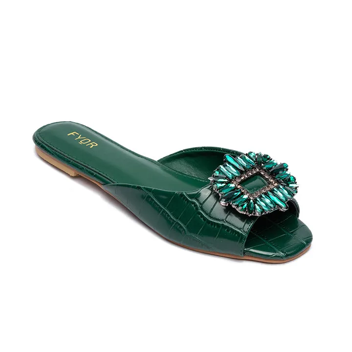 Gem Embellished Flat Sandal MY 212