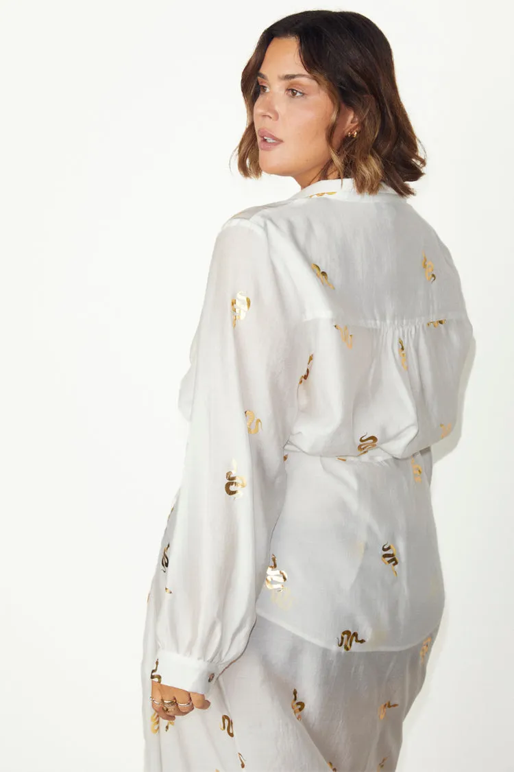 Gold Snake Miley Shirt