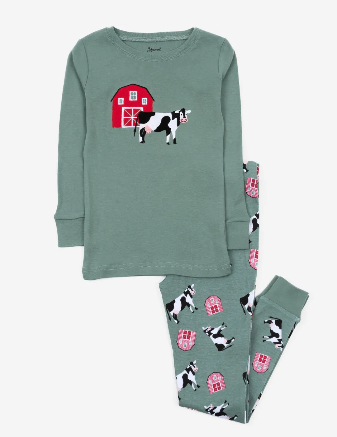 Kids Blue Cow Pajamas