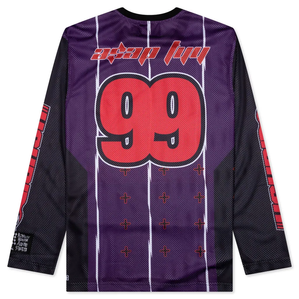 Ksubi x ASAP TyY Moto Jersey - Purple