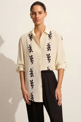 LONG SLEEVE SILK SHIRT-FIG LEAF IVORY