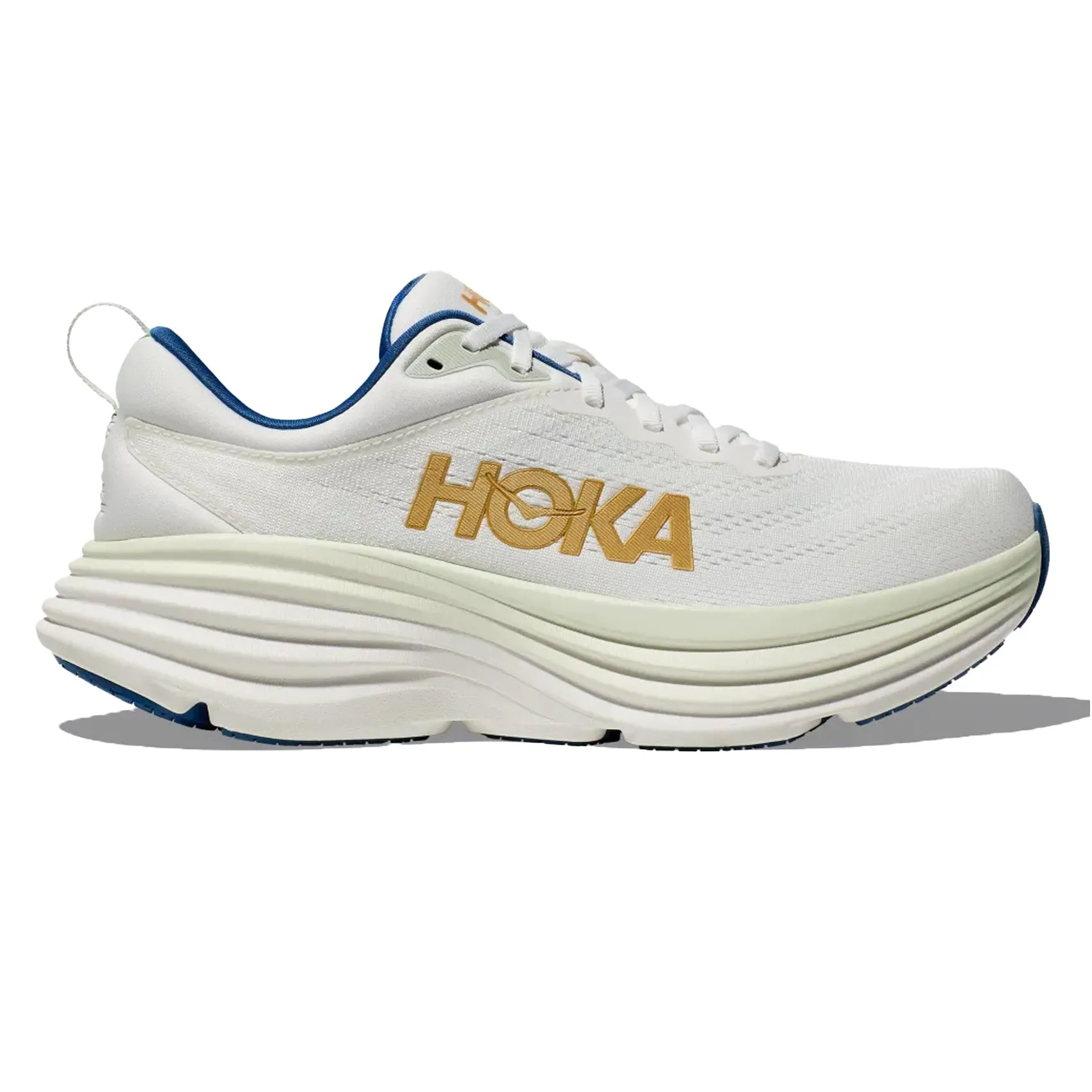 Mens HOKA Bondi 8 - Frost / Gold