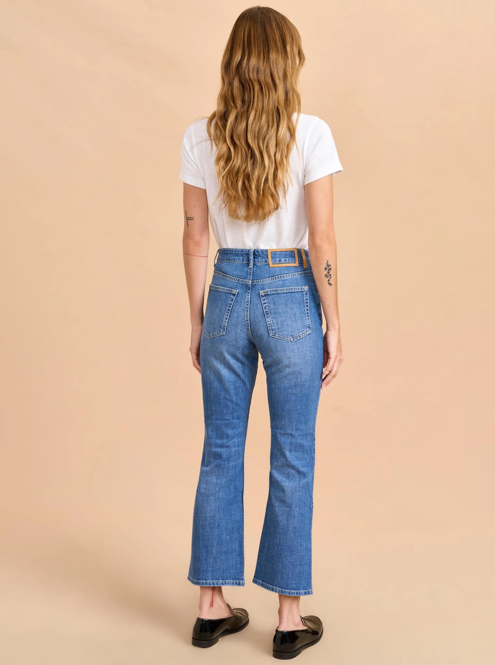 Meredith High-Rise Cropped Flare Jean