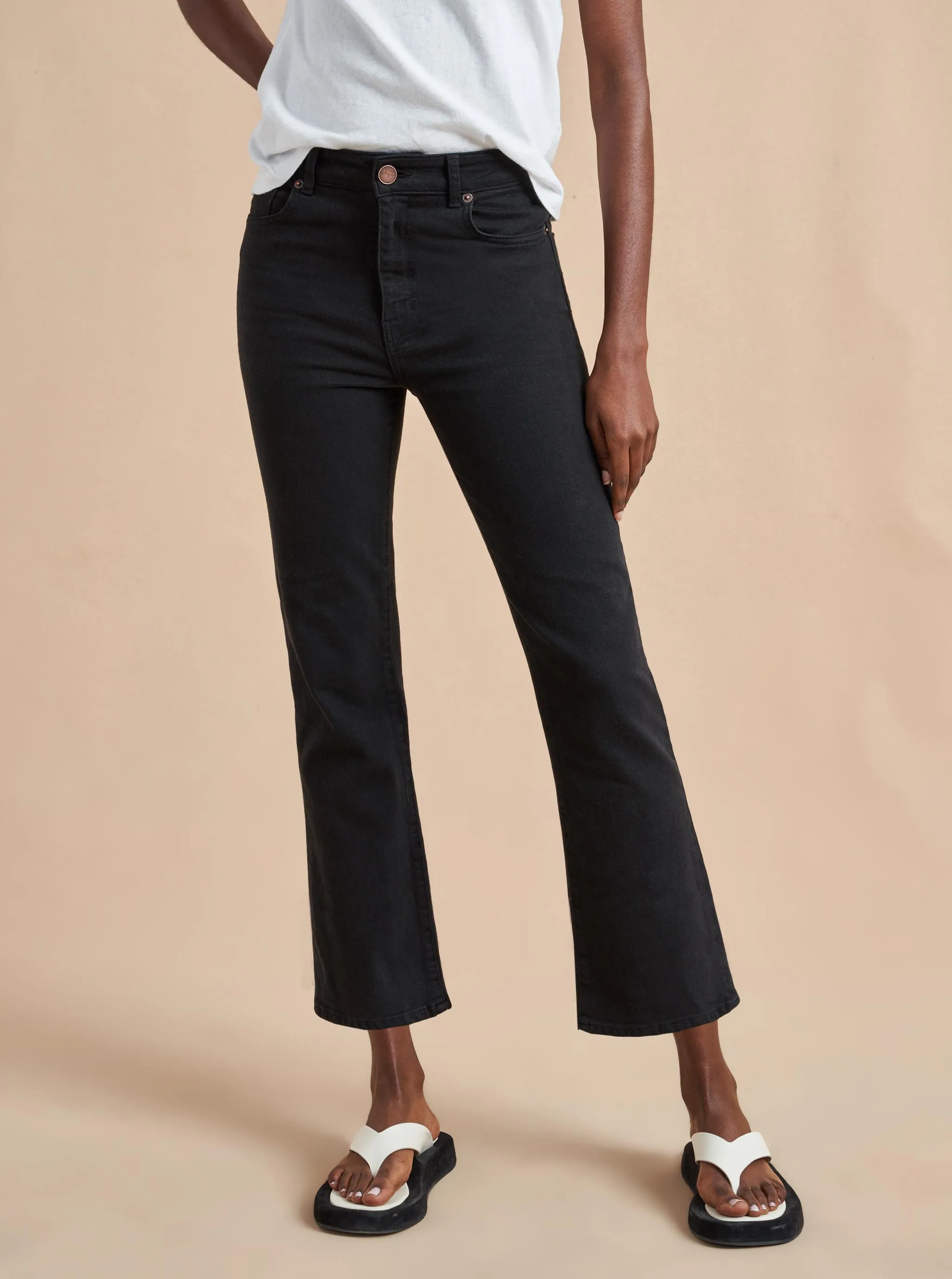 Meredith High-Rise Cropped Flare Jean