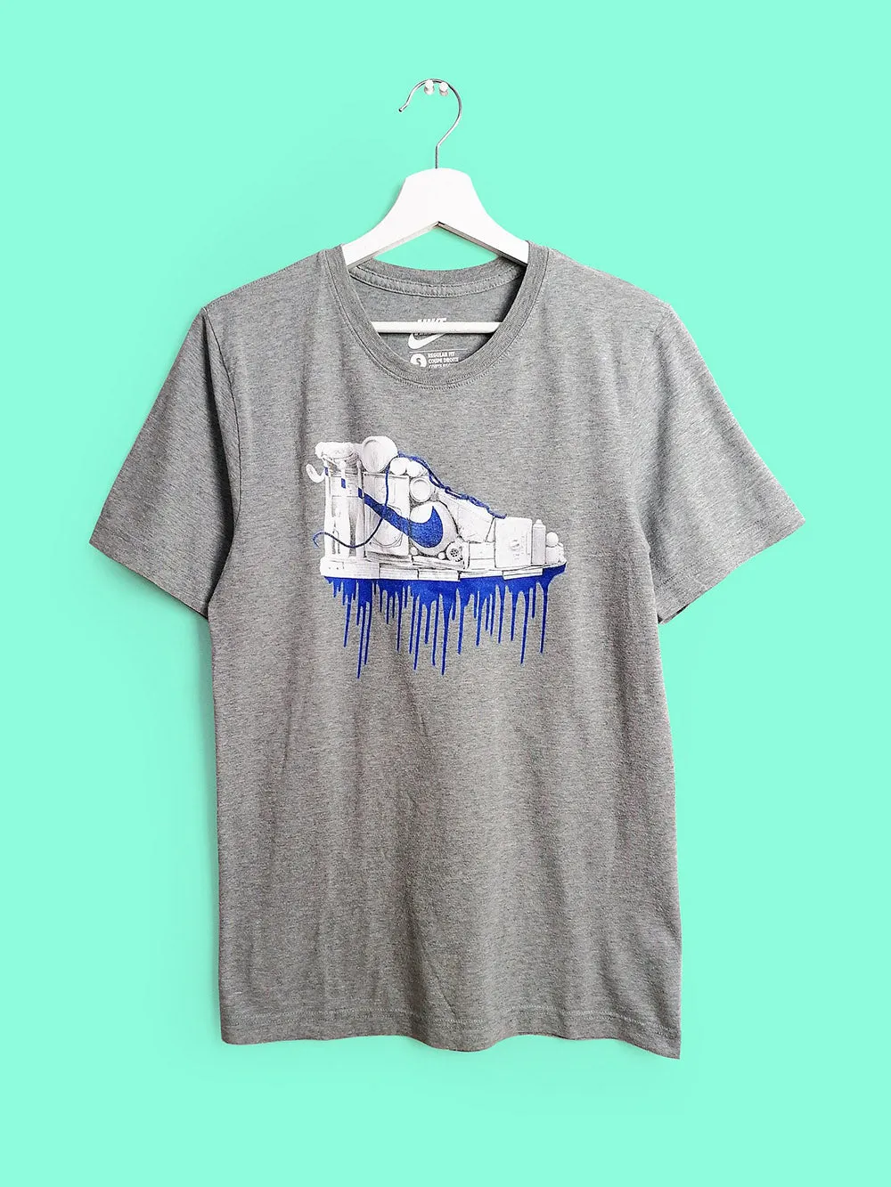 NIKE Vintage 90's Graffiti Print T-shirt - size S