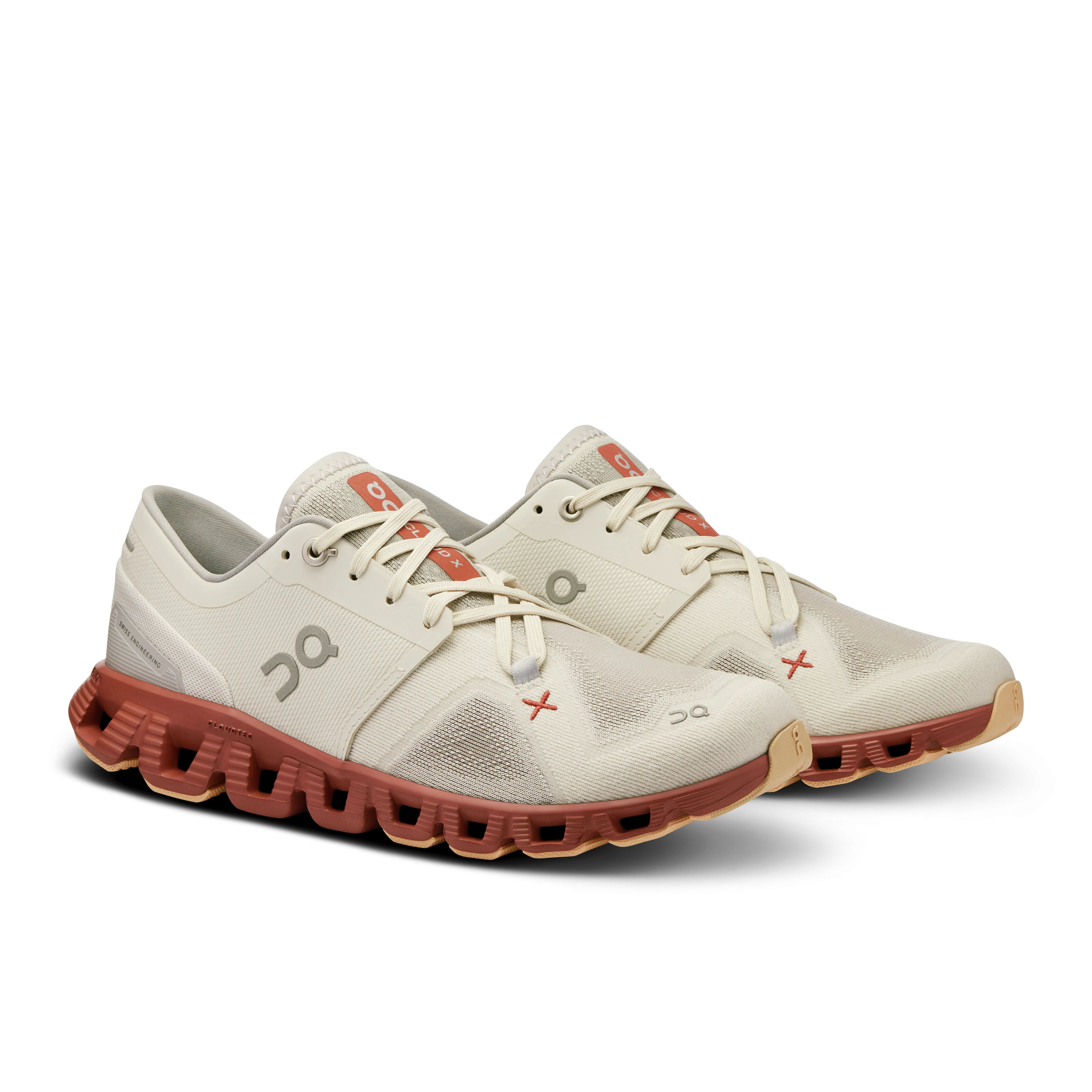 On Running Women's Cloud X 3 Shoes - Ice / Auburn