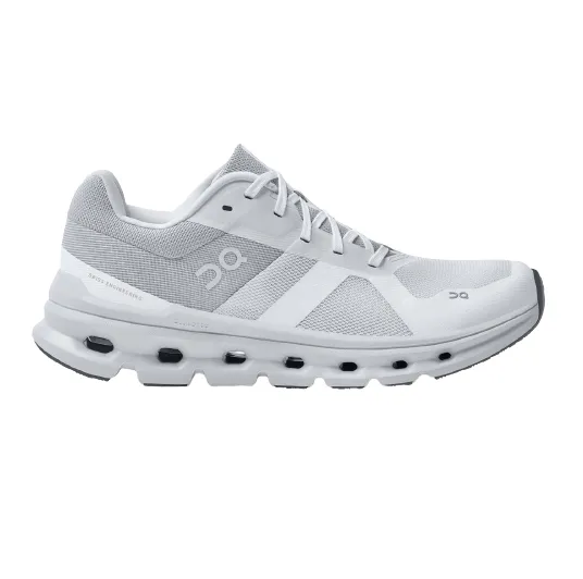 On Running Women's Cloudrunner Wide Shoes - White / Frost