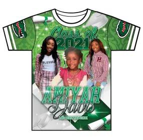 "Amiyah" Custom Designed Graduation 3D shirt