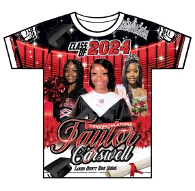 "Carswell" Custom Designed Graduation 3D shirt