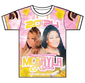 "McKayla" Custom Designed Graduation 3D shirt