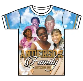 "Remembering The Past" Custom Designed Family Reunion 3D shirt