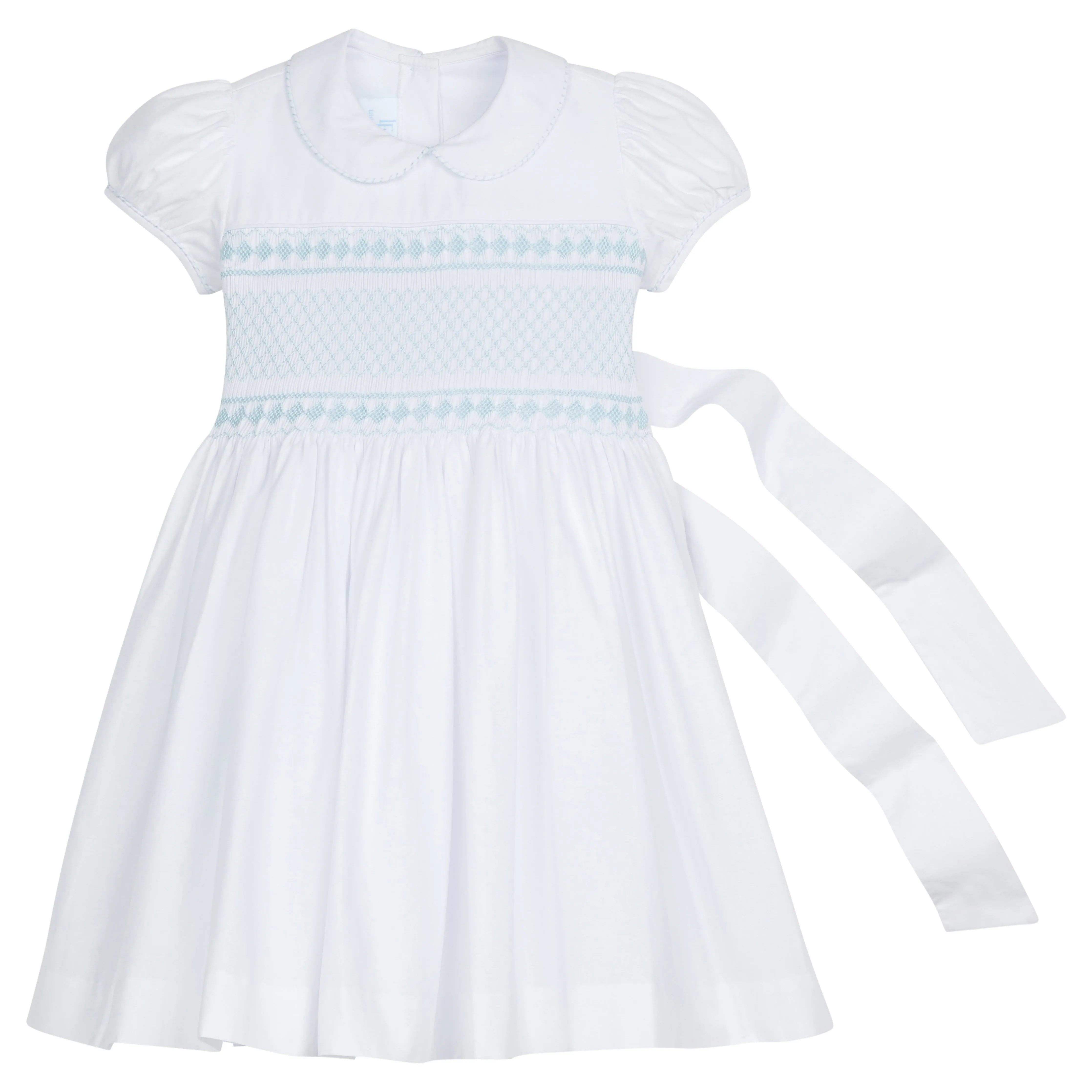 Smocked Emery Dress - Light Blue