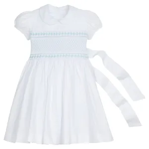 Smocked Emery Dress - Light Blue