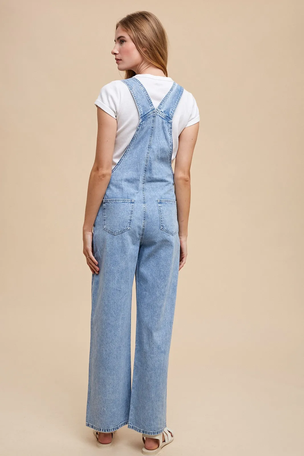 The Daunis Straight Leg Denim Overalls