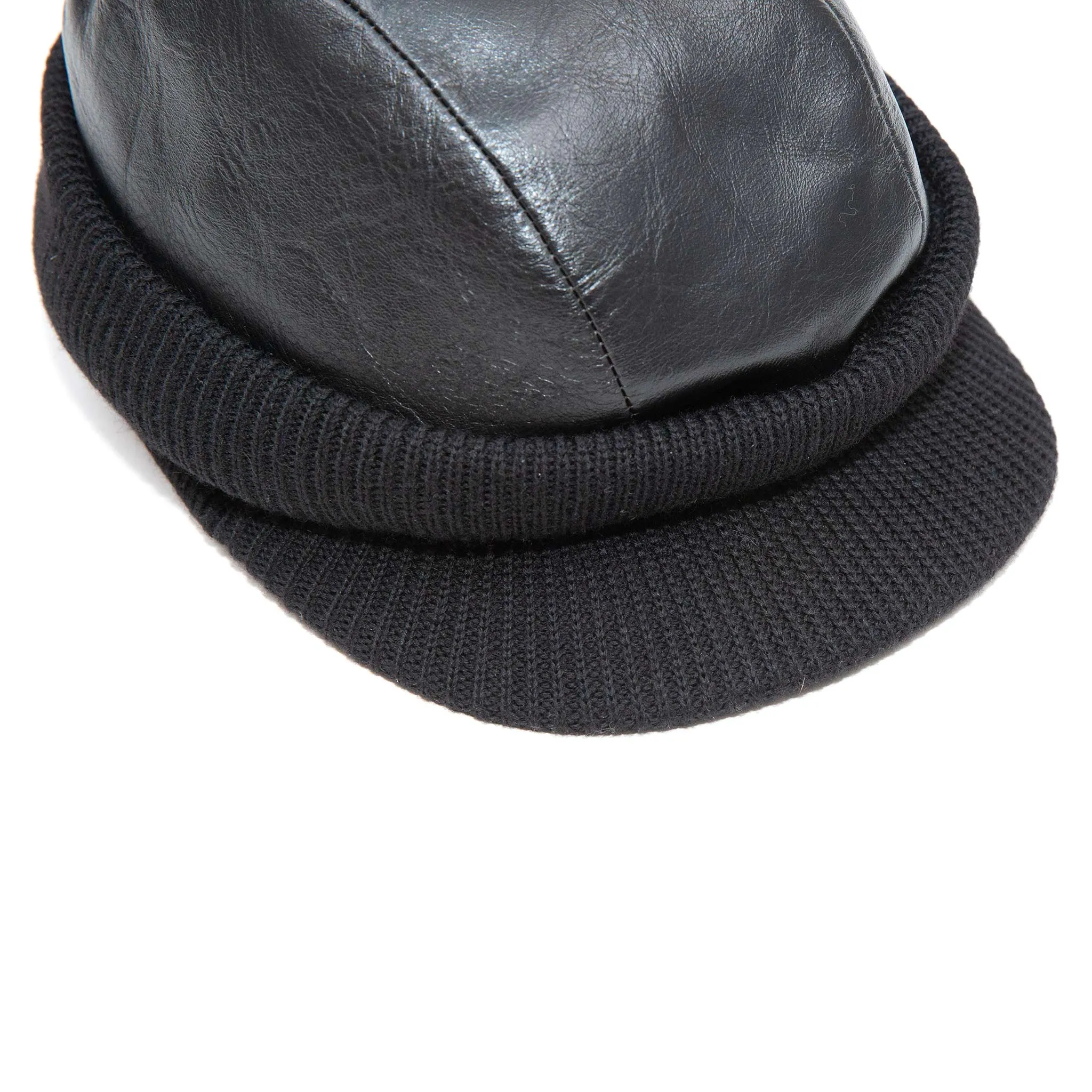 The Real McCoy's MA20114 Horsehide Blizzard Cap Black